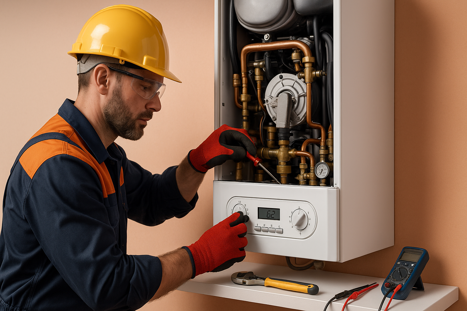 Entretien professionnel de chaudière - Service certifié avec garantie